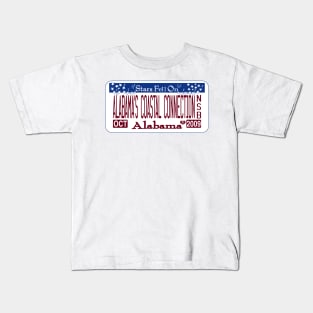 Alabama's Coastal Connection National Scenic Byway license plate Kids T-Shirt